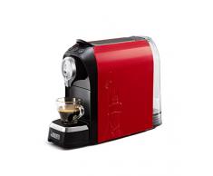 Bialetti Elettrico Macchina Da Caffè Espresso Per Capsule In Alluminio, 1200W, 0.7 litri, Rosso
