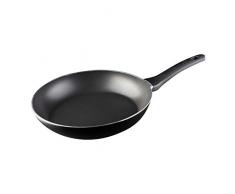 MasterChef Padella Antiaderente 28 cm, Pentole Induzione, Padelle Alluminio per Friggere, Frittata, Salta, Uova e altro, Antigraffio, Adatta a tutti i Piani, Lavabile in Lavastoviglie, Nera