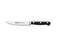 Arcos Serie Clasica - Coltello Bistecca - Acciaio Inossidabile Forgiato Nitrum 120 mm - Manico Polioxymetilene (Pom) Colore Nero