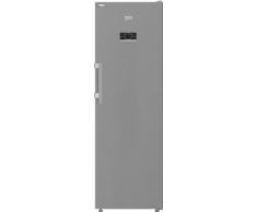 BEKO - B5RMLNE444HX - Frigorifero Monoporta, Total NO FROST, Classe E, Inox, Display Touch, 381 litri, AeroFlow, Harvest Fresh; Dimensioni: HxLxP: 186,5x60x71, porta bottiglie