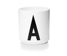 Design Letters Tazzine Caffe | Regalo per la mamma | Tazza Perfetto come a Porta Penne per Scrivania | Tazze Colazione Porcellana | Regalo Festa della Mamma | Tazzine Caffe Particolari con Iniziale