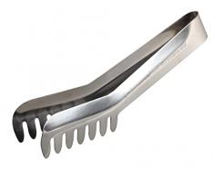 FACKELMANN pinza da cucina, robusta pinza per spaghetti, interamente in acciaio inox, (colore: argento), quantità: 1 pezzo