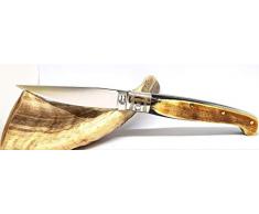 artigiano Ghiani Coltello SARDO PATTADA Artigianale Manico in Corno Collezione Tascabile da Caccia