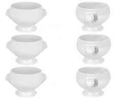Van Well - Porcellana Set 6 terrine / zuppiere da mezzo litro