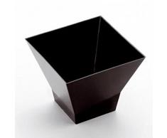 COPPETTE PLASTICA PAGODA 120CC 25PZ NERO- FINGER FOOD DEGUSTAZIONE BICCHIERI