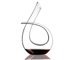 JJCFM Creativo 6 Tipo di Vino Rosso Vino Decanter, Cristallo Rosso Vino Caraffa, Fast Sake Barile, Vino Rosso Bottiglia di Vetro Separatore, Adatto per La Famiglia, Cene, Bar, Parti