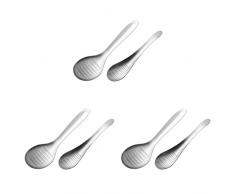 BESTonZON 6 Pezzi in Acciaio Inox Tagliaverdure Grattugia Cibo Tritacarne Taglia Aglio Spremiaglio Trita Aglio Zenzero