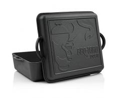 BBQ-Toro Dutch Oven Pan I pentola in ghisa pentola in ghisa I 10,8 litri ho precampionato - già bruciato in tostatrice con coperchio