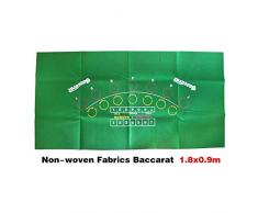 TX GIRL Poker Table Panni Baccarat Tovaglia Gioco Mats Poker Game Fietro Felt Consiglio Tessuto Non Tessuto Tessuti Casinò Poker Tovaglia 180 * 90cm (Size : 180 * 90cm)