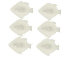 Cabilock 6 Piatti In Ceramica A Forma Di Pesce In Ceramica Pentola Calda Bianca