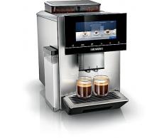 Siemens TQ907R03 EQ900 macchina da caffè completamente automatica, sistema dualBean, baristaMode, eGrinder, beanIdent System, 6,8 iSelect Display, Home Connect App, acciaio inossidabile
