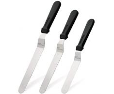 Joejis Set di 3 pz. spatola per torta - spatola da pasticceria in acciaio inossidabile, spatola per dolci torte per glassare torte, cupcake e pasticcini
