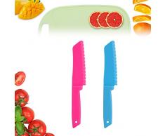 Coltelli Di Sicurezza Per Bambini, Coltello Da Cuoco In Nylon, Coltello Da Frutta Per Bambini, Set Di Coltelli Da Cucina Per Bambini, 2 Pezzi