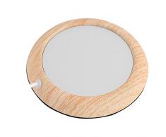 Lazmin112 Scaldatazze da caffè, scalda Bevande Elettrico Portatile a Riscaldamento rapido, Porta USB 5V, Adatto per la Maggior Parte delle Tazze in Acciaio(Light Walnut Grain)