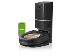 iRobot Roomba s9+ Robot Aspirapolvere, Svuotamento Automatico, Doppie Spazzole Gomma, Tecnologia PerfectEdge® con Spazzola Angolare, WiFi, Mappatura Intelligente, Assistente Vocale, Tecnologia Imprint