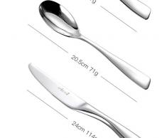 Shengtangb Posate Oro Set Posate Posate Dorate Posate Forchette Coltelli Cucchiaini Posate Coltello Forcella Cucchiaio Inacciaio Inacciaio Set Bistecca 3 Pezzi Set da Tavolo da Cucina