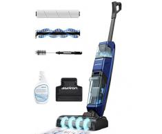 Aspirapolvere Senza Fili, Lavapavimenti e Scopa Elettrica 2 in 1, 99,99% di pulizia, 35 Minuti di Autonomia per Pavimenti duri, Moquette, peli di Animali Domestici Blu