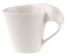 Villeroy & Boch NewWave Tazzina da caffÃ¨, 80 ml, Porcellana Premium, Bianco