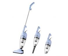 COMFEE CCS2160BG Scopa Elettrica, Aspirapolvere Verticale Leggero 3 in 1 con Filo, Senza Sacco, Ottimo Sistema di Filtrazione Centrale, Per Auto, Casa, Cucina, Peli, Blu e Grigio