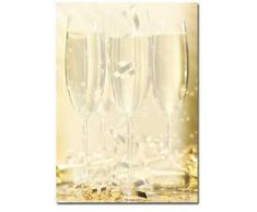 20 fogli di carta da lettera decorati BICCHIERI DI CHAMPAGNE DIN A4