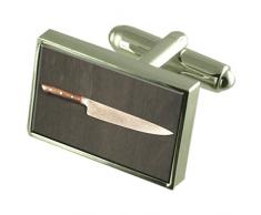 Coltello per cuoco Sterling Silver 925 Gemelli in box