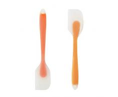 Spatole in Silicone per Dolci,Spatole in Silicone,Spatola da Cucina Utensili,Cucchiaio Silicone Cucina,2 PC Utensili Cucina silicone per Cottura Forno e Miscelazione