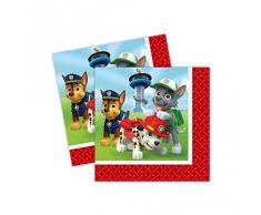 Amscan International 999134, Tovaglioli con Paw Patrol, Confezione da 20
