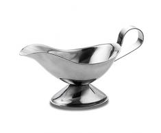 Salsiera/ Salsiere Salsiera in acciaio inossidabile Salsiera, in acciaio inox con impugnatura ergonomica Saucier e Big antigoccia Lip becco salsiera Salsiera Gravy Sauce Boat ( Dimensione : M )