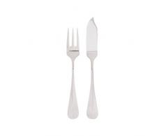 Sambonet 52586-88 Set Posate 24 Pezzi per Pesce, Collezione Baguette, Inox