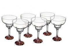 6 Bicchieri da cocktail Base Leopard/barman professionali/210 ml/Margarita – Martini – Pigna Colada