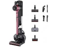 LG CordZero A9K-ULTRA1P Aspirapolvere Senza Fili Potente 200W, Autonomia 120 Minuti, con Wi-Fi, 4 Spazzole e 4 Accessori, Scopa Elettrica e Lavapavimenti con Tubo Telescopico e 2 Batterie Ricaricabili