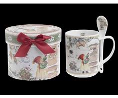 Art.IN01 Tazza Natalizia Con Cucchiaio