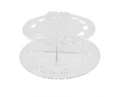 Vovotrade® Ovale 10 foro porta pennelli di trucco Stendino Organizzatore cosmetici Shelf Strumento (Pulire)