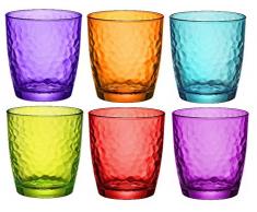 Bormioli Rocco Palatina Multicolor Bicchiere 32 cl Set 6 Pz