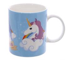 Puckator I Dont Believe in Humans Tazza Unicorno, Bone China, Azzurro