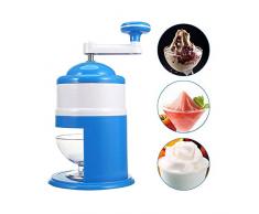 QingMing Tritaghiaccio Elettrico con Paletta per Ghiaccio e Grande Contenitore Estraibile per la Raccolta di Coni di Neve, miscelazione di Granite, Cocktail, frullati, tè Freddo e caffè ECC