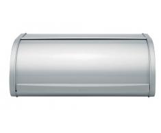 Brabantia Portapane in Acciaio, Apertura a Scomparsa, Standard, Metallic Grey