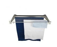 Stewi Telescopio Prestige Stendibiancheria da parete, Alluminio Plastica, 70 x 10-39 x 6 cm