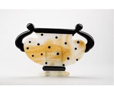 Forme Idea - Vaso Tazza in vetro artigianale adatto come regalo, liste di nozze, compleanno, manufatto creativo, di arredo e di design. Handmade e made in Italy