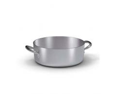 Ballarini Professionale 7016.45 Casseruola Bassa Professionale in Alluminio, 2 Manici, 45 cm, 24.6 L