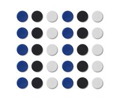 Vicloon Calamite Rotondi, 30Pcs Magneti Rotondi Colorati, Magneti da Ufficio Calamite per Lavagne Magnetiche, Scuola, Seminari, Nel Lavoro Sul Whiteboard e a casa Come Magneti per Frigorifero