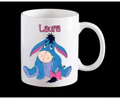 Tazza Personalizzata Eeyore Donkey, Tazza da caffè Eeyore Winnie The Pooh, Tazza Personalizzata per Bambini, Tazza Winnie Pooh Bear