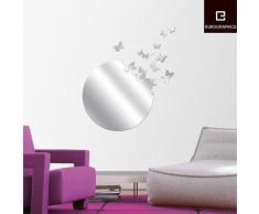 Specchi Da Parete Adesivi Acrilici - Set 4 Pezzi 30x30 Cm, Infrangibili, Sicuri, Per Bagno, Camera O Soggiorno - Foto 2