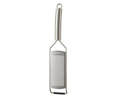 Microplane Grattugia da Cucina Lama fine Acciaio Inossidabile Serie Professional Ideale per Formaggio a Pasta Dura, Agrumi, Aglio, Peperoncini, Cannella e Noce Moscata