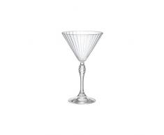 Bormioli 93148 Rocco America20 Set 6 Calici Martini, Vetro, 25cl