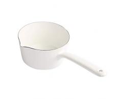 Pentola per spaghetti da 1,2 litri Casseruola per spaghetti Casseruola per latte Pentola per spaghetti istantanei Pentola per colazione con manico singolo-White