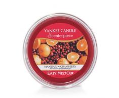 Yankee Candle - Candela Scenterpiece Melt Cups âAloe Waterâ, colore verde, plastica, Red, 8.5 x 8.5 x 3.5 cm