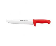 Arcos Serie 2900, Coltello Scannare Coltello Macellaio Coltello bistecca, Lama Acciaio Inossidabile NITRUM 250 mm, Manico Polipropilene, Colore Rosso