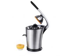 Princess Spremiagrumi Elettrico Professionale 201851, 160 W, acciaio inossidabile, Argento