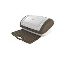 Bama 10431 Portapane con Tagliere Estraibile, Beige, 41 x 28 x 19 cm